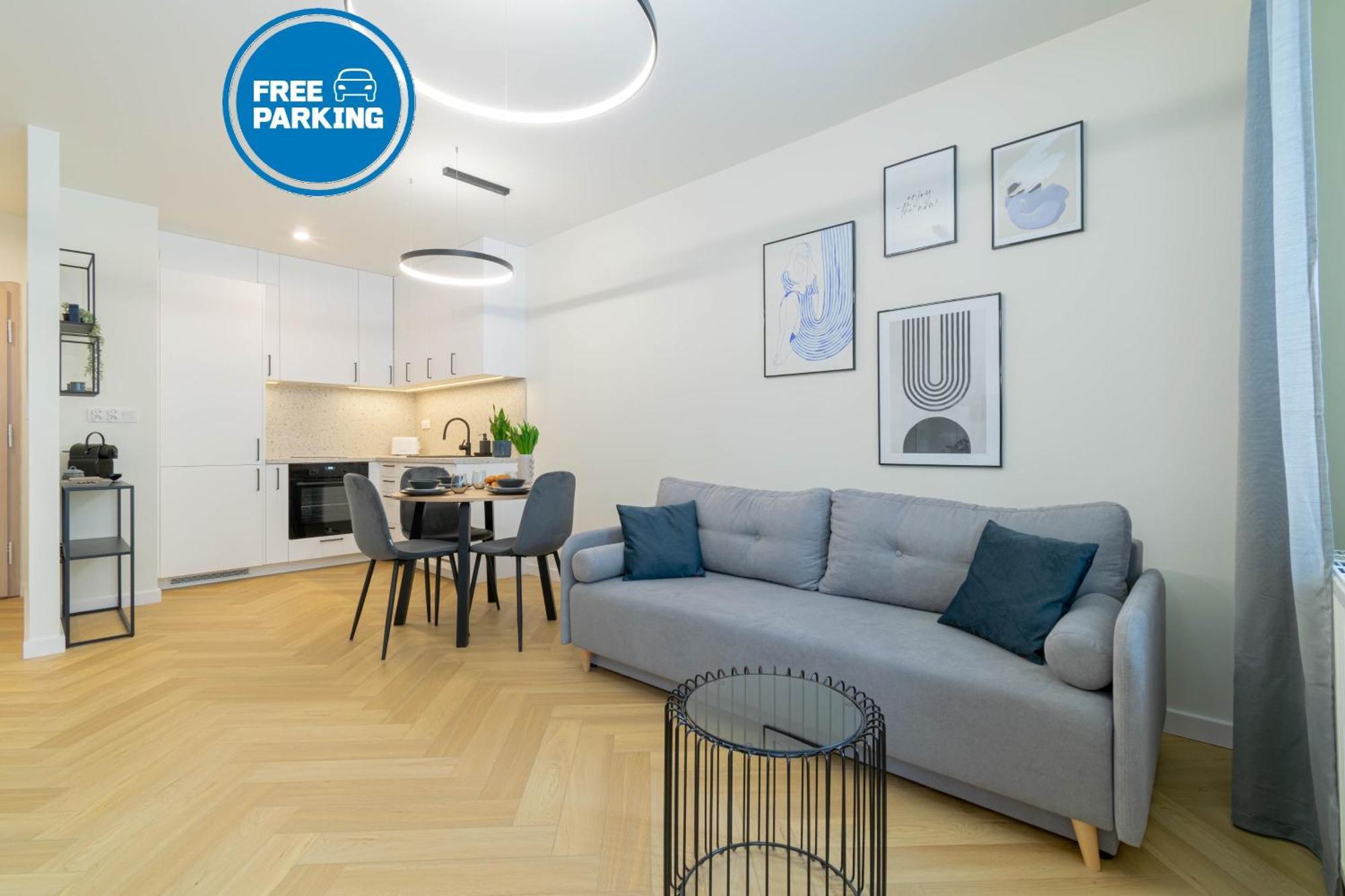 Blue Apartment Ceglana - Free Parking - Self Check-In カトヴィツェ エクステリア 写真